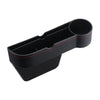 CALANDIS Car Seat Gap Organizer W/Cup Holder Fit for Cards Wallets Sunglasses Passenger Black