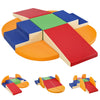 TODIBY 9-Piece Climbing Foam Blocks: Soft PU Leather - Baby Climb and Crawl Activity Blocks - Kids Play Gym Equipment Indoor for