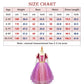 Tyhtym Rapunzel Costume Little Girls Tangled Princess Cosplay Flowers Purple Dress Up Halloween Birthday Party With Tiara Access