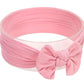 Koolgil Baby Girl'S Toddler Bow Knot Headbands Soft Nylon Headband For Daily Life Birthday Party Photography (Pink)