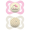 Mam Supreme Night Baby Pacifier, For Sensitive Skin, Patented Nipple, 2 Pack, 0-6 Months, Girl