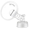 1X 34 Mm Maymom Two-Piece Wide Neck Pump Parts For Spectra S1/S2 Pumps; Incl Wide Mouth Flanges; Not Original Spectra Flange