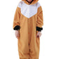 Canasour Fox Onesie Kids Halloween Cosplay Costume Girls One Piece Pjs Anime Unisex Hoodie Pajamas Brown For 4T Boys Party Pyjam