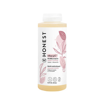 The Honest Company Foaming Bubble Bath | Gentle For Baby | Naturally Derived, Tear-Free, Hypoallergenic | Sweet Almond Nourish,