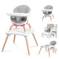 Komcot Baby High Chair, 7 in 1 Convertible High Chairs for Babies and Toddlers, Kids Learning Table, Building Block Table, Toddl