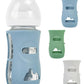 Lotbill 3 Pack Silicone Sleeves For Avent Natural Glass Baby Bottles, Protection And Insulation, Baby Bottle Sleeve Compatible W