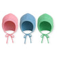 Fashflow Unisex Pure Cotton Caps/Topi For Babies Combo Pack Of 3 With Knot Closure (In, Age, 12 Months, 18 Months, Plain)