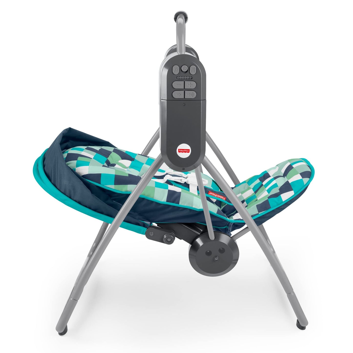 Fisher-Price On-The-Go Swing - Pixel Forest, Baby Seat With Canopy That Easily Folds For Travel
