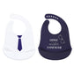 Hudson Baby Unisex Baby Silicone Bibs, Little Mister Handsome, One Size