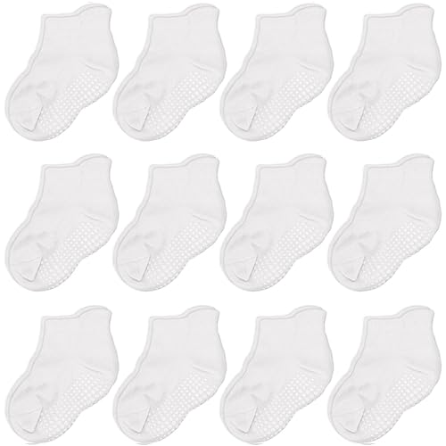 Cozyway Non-Slip Socks With Grippers - Ankle Style For Little Girls And Boys, Infants, Toddlers, Children - Keep Your Little One