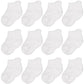 Cozyway Baby Socks With Grippers Non Slip Ankle Grip Socks For Boys And Girls Babies Comfy Soft Cotton Infant - 6-12 Months Unis