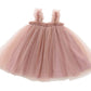 Gsvibk Baby Girls Tutu Dress Toddler Tulle Tutu Dress Infant Long Sleeve Cotton Dresses Princess Party Dress 9M Pink 708