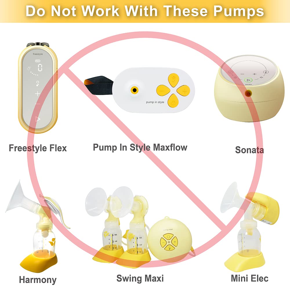 Nenesupply Pump Parts With 27Mm Flanges Compatible With Medela Breastpumps Incl. Flange Breastshield Valve Membrane For Pump In