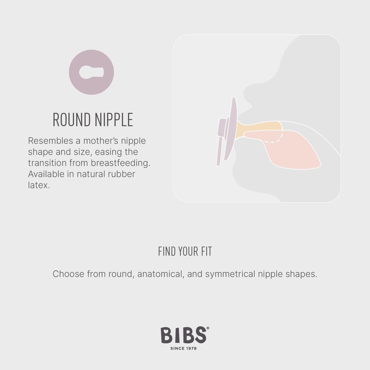 Bibs Colour Pacifier 4-Pack, Bpa Free Dummy Pacifier, Round Nipple. Natural Rubber Latex, Made In Denmark, Size 1 (0-6 Months),