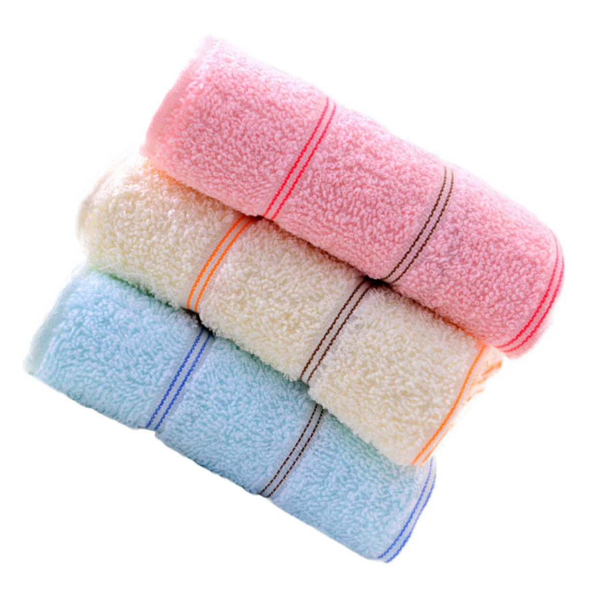 Ubervia 3pcs Cotton Labor Insurance Towel Towels Cotton Towel Kids Hair Towel Face Wipes for Kids Face Towel Baby Wash Cloth Wat