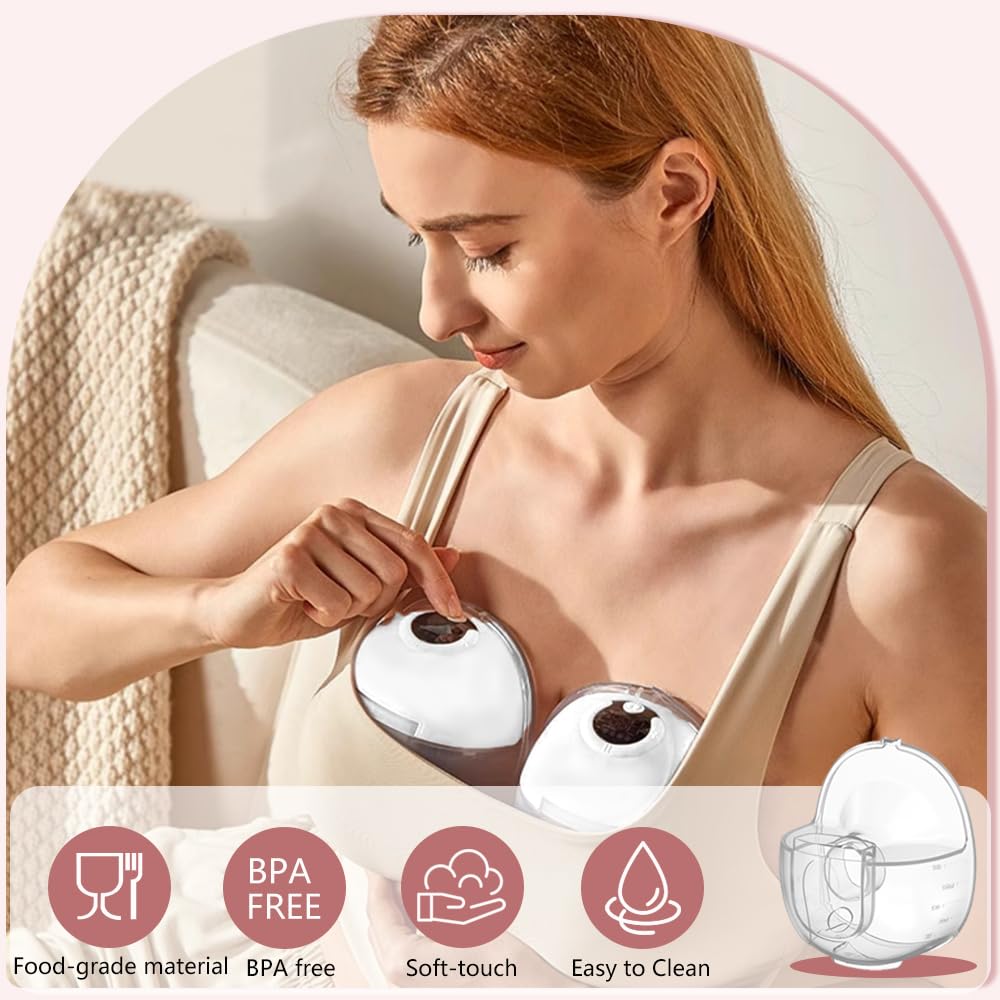 1Pcs S32 Breast Pump Milk Collector Cup Compatible With Ncvi Nicegreen Nuliie Zooawa Sunnaltree S32 Wearable Breast Pump, Collec