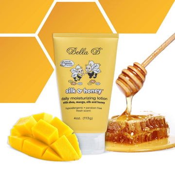 Bella B Silk & Honey 4 Oz - Baby Lotion - Baby Bella - Pregnancy Lotion - Belly Butter For Pregnancy - Pregnancy Cream - Baby Mo