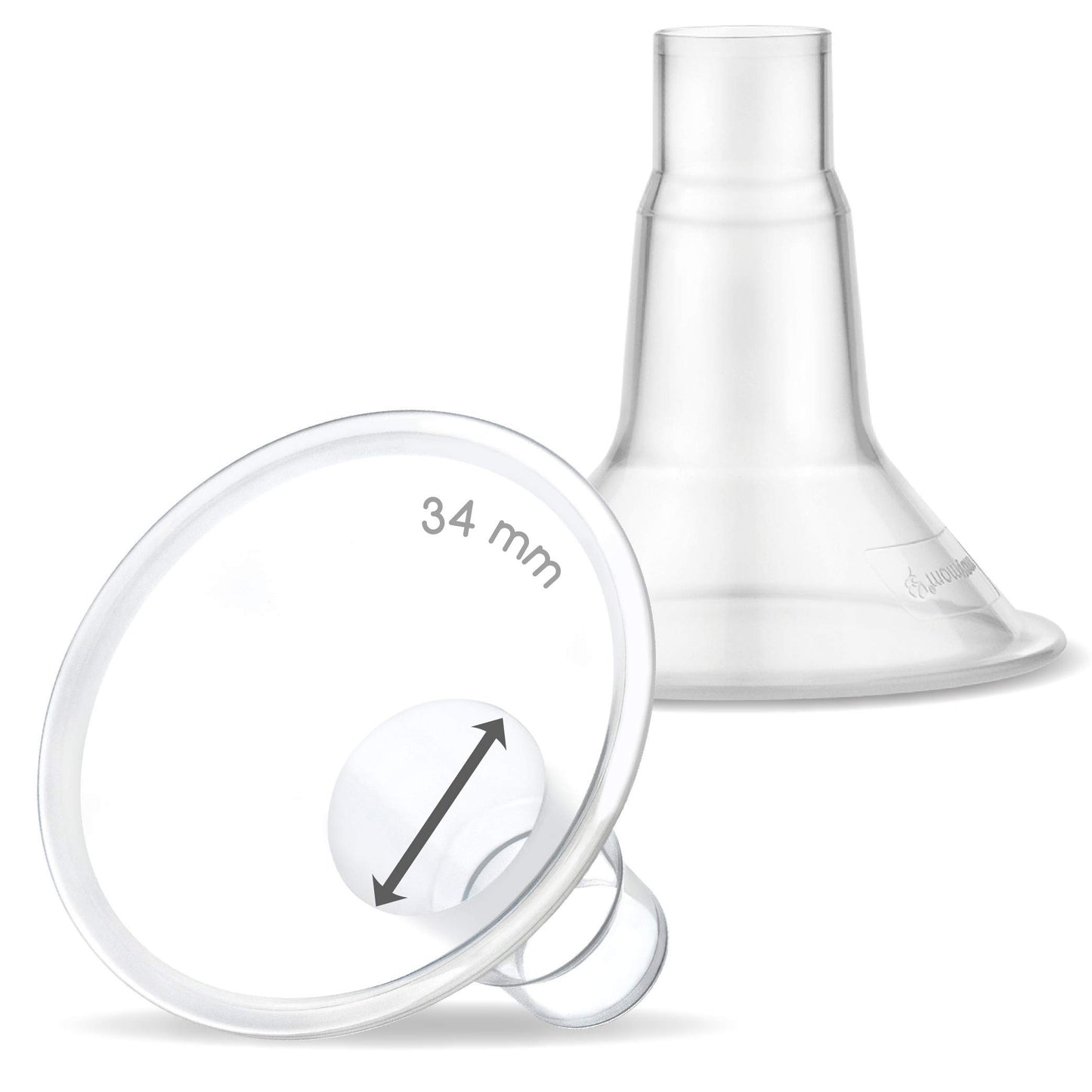 Maymom 34 Mm Extra Large Breastshield Compatible With Medela Breast Pumps. 2Ct/Pk