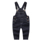 Kidscool Space Baby & Little Boys/Girls Black Denim Overalls,Jean Workwear,Deep Blue,18-24 Months