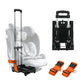 Vieshful Car Seat Travel Cart, Carseat Stroller Roller For Airport With 2 Straps, Car Seat Dolly Carrier, Folding Luggage Cart,