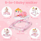Boyro Baby 5-In-1 Baby Walker, Baby Walkers For Boys Girls 6-12 Months, Foldable Activity Walker, Toddler Infant Walker With Bou