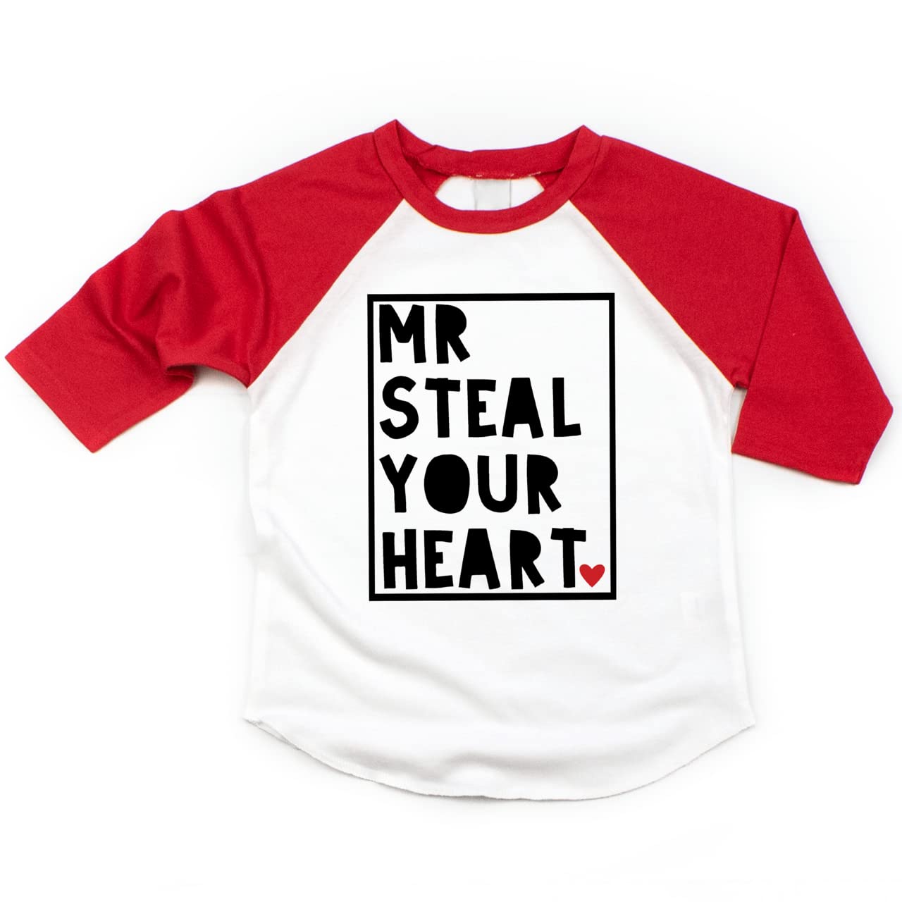 Bump And Beyond Designs Boys Valentine'S Day Shirt, Mr. Steal Your Heart (Red 4T)