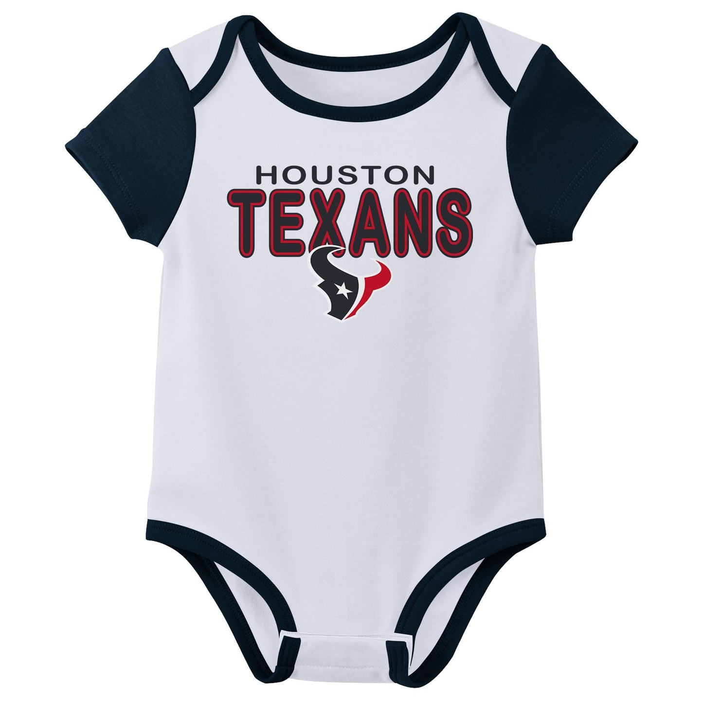 Outerstuff Nfl Newborn Baby And Infant Short Sleeve Bodysuit Variety 3-Pack - Houston Texans, 3-6M