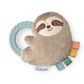 Itzy Ritzy - Ritzy Rattle Pal Plush Rattle Pal with Teether, Sloth, (PRT8317)
