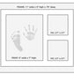 Ultimate Baby Ink Hand & Footprint Kit - Safe Ink Pad Stamp, Paper, Frame, & Stencil For Baby Shower, Registry, Newborn, New Mom
