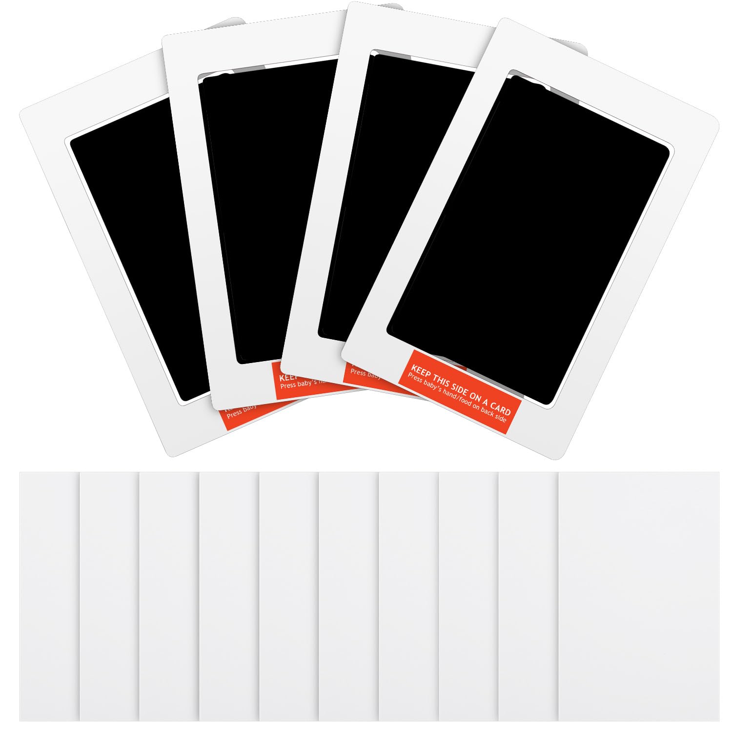 Outus Newborn Baby Handprint And Footprint Paw Print Kit 4 Clean Touch Ink Pads 10 Imprint Cards Pet Inkless Infant Hand And Fee
