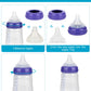 Silicone Nipple for Lansinoh Anti-Colic Baby Bottle, Fast Flow, Size L, 6m+, 6 Count