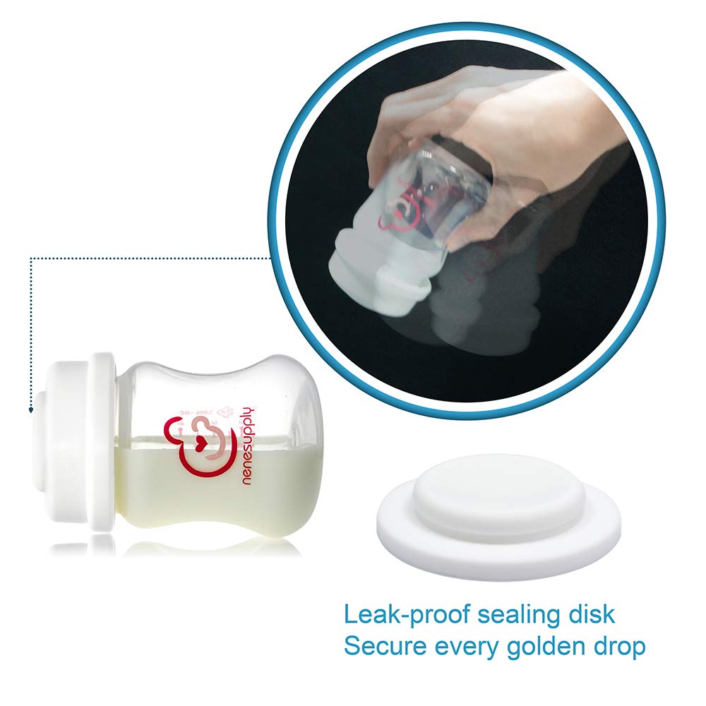 Nenesupply Feeding and Storage Bottles Collection for Spectra S1 S2 Motif Luna Breast Pumps 2 pc 9oz 280ml with Sealing Disc Ant