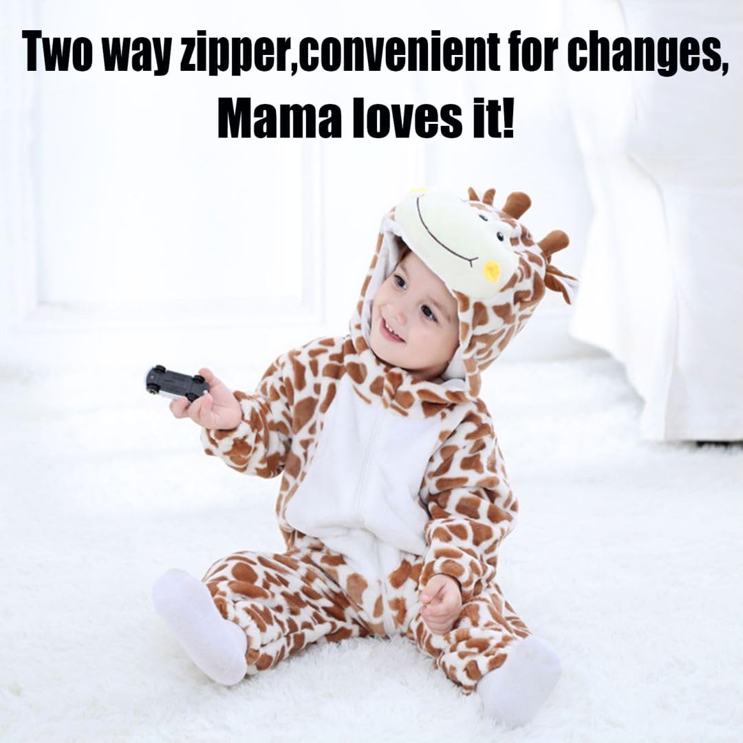 Abtshu Baby Giraffe Costume Toddler Halloween Dress Up Outfit 3-6 Months