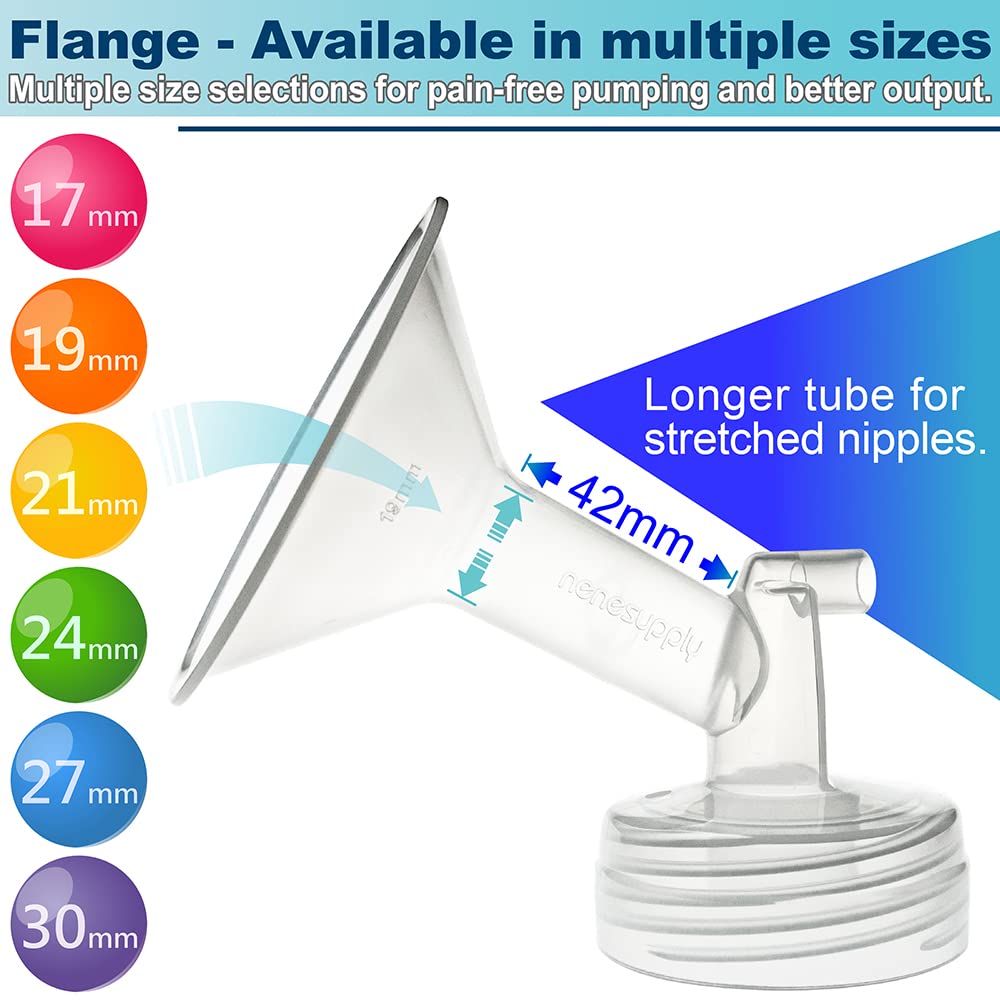 Nenesupply 19Mm Flange Pump Parts Compatible W Spectra S2 S1 Breast Pumps Replacement Kit For Spectra Pump Parts S2 Parts S2 Acc