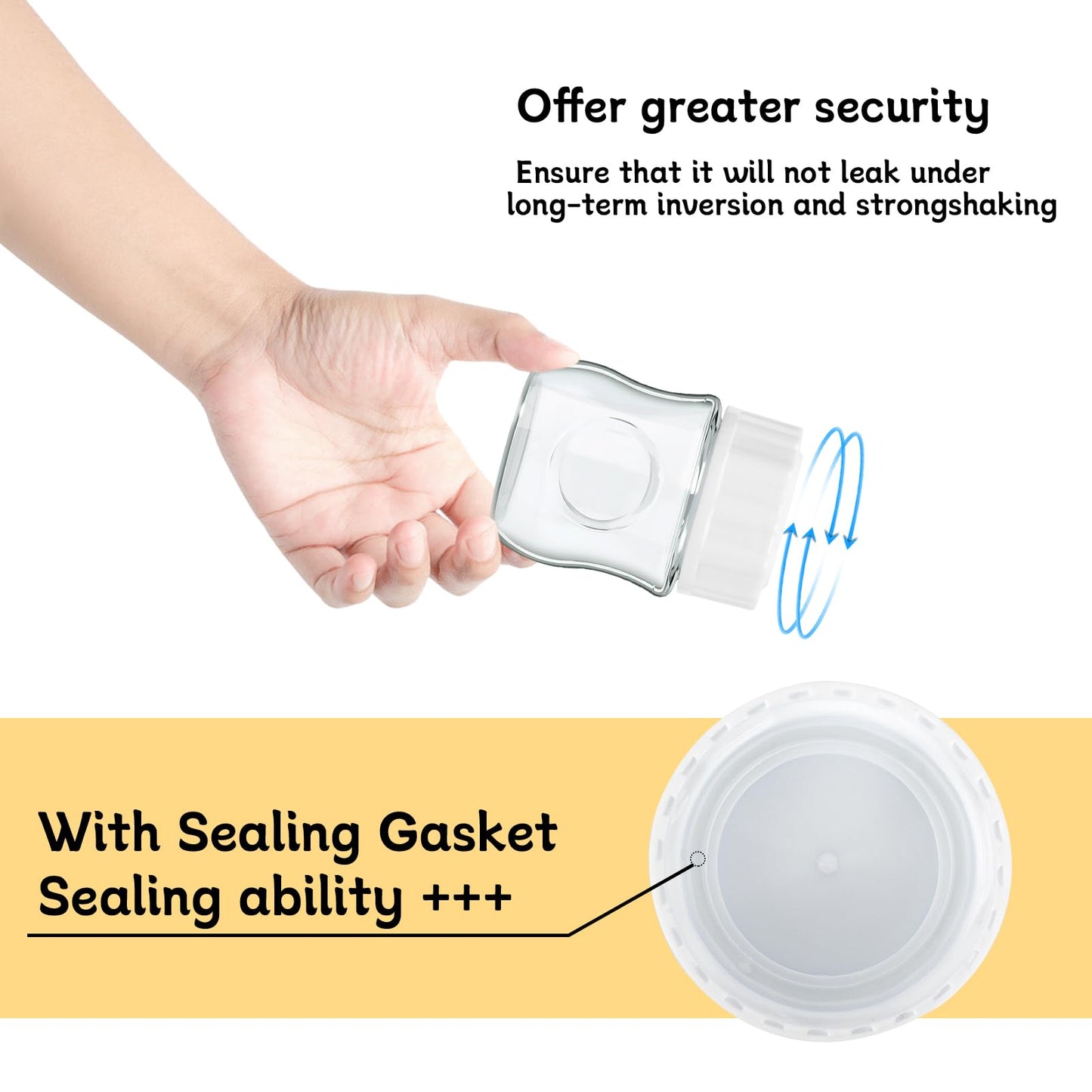 (6-Pcs) Travel Bottle Caps Compatible With Avent Bottles-Baby Bottle Lid-Bottle Lids Replacement-Rewritable Sealing Discs For Av
