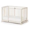 JOYMOR 8 in 1 Convertible Crib with Changer, Include 2    Mattress, Converts to Bassinet, Mid Crib, Full Size Crib, Daybed,Toddl