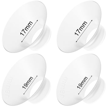 Gotocut Flange Inserts 17 Mm 19 Mm Compatible With For M5/M6/M9/V1 Pro/V2 Pro/V1/V2 Momcozy Breast Pump, Short Flange Insert For