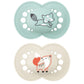Mam Original Matte Baby Pacifier, Nipple Shape Helps Promote Healthy Oral Development, Sterilizer Case, Boy,16+ Months (Pack Of