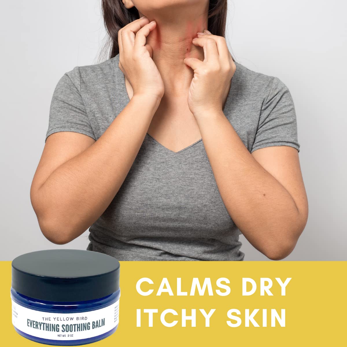 The Yellow Bird Everything Soothing Multi-Purpose Skin Balm (Arnica Chamomile Copaiba Rose, 2 Oz (Pack Of 1))