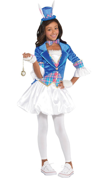 Amscan 849775 Girls Down The Rabbit Hole Costume, Large Size (12-14 Years Old), Multicolor, opensize