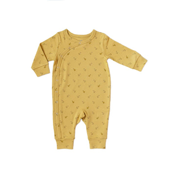 Pehr Front Snap Kimono Romper Hatchling Duck 12-18 Mos.