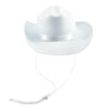 The Dreidel Company Cowboy Hat Western Hat, Dress Up Costume Clothes For Kids, Pretend Play, Party Favors (White Cowboy Hat)