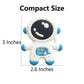 Cuxnoo Baby Teething Spaceman Toy for 3+ Months Infants Sucking, Food Grade Silicon Astronaut Styling Teether, BPA Free (Blue)