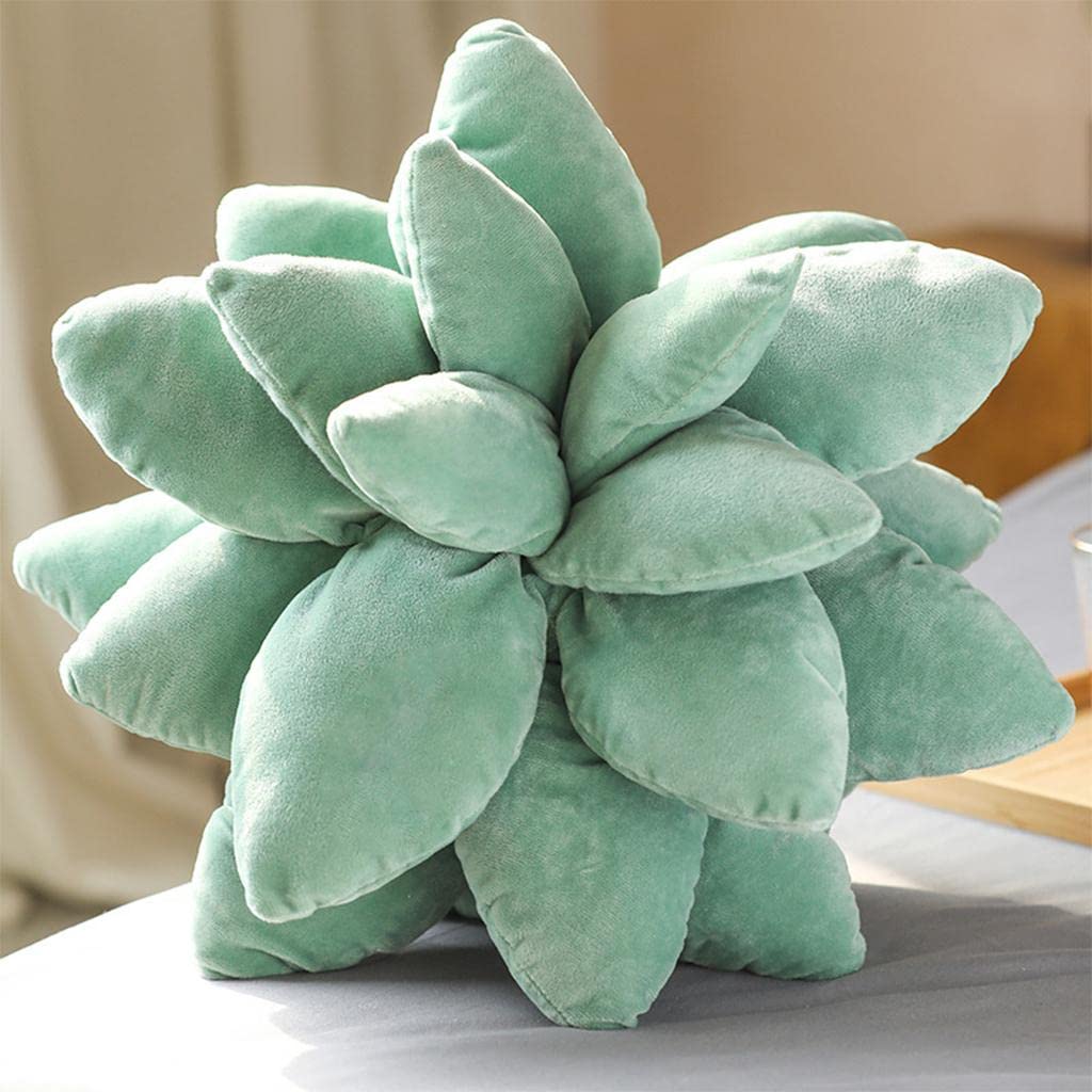 TOG Succulents Cactus Throw Pillow Novelty Soft Cushion Farmhouse Home Decor Toy Dark Green 25cm|Home & Kitchen| Home Decor| Pi
