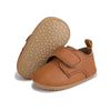 HsdsBebe Baby Boys Girls Oxford Shoes PU Leather Soft Rubber Sole Sneakers Anti-Slip Toddler Ankle Boots Infant Walking Shoes Moccasins(1711 Brown,2)
