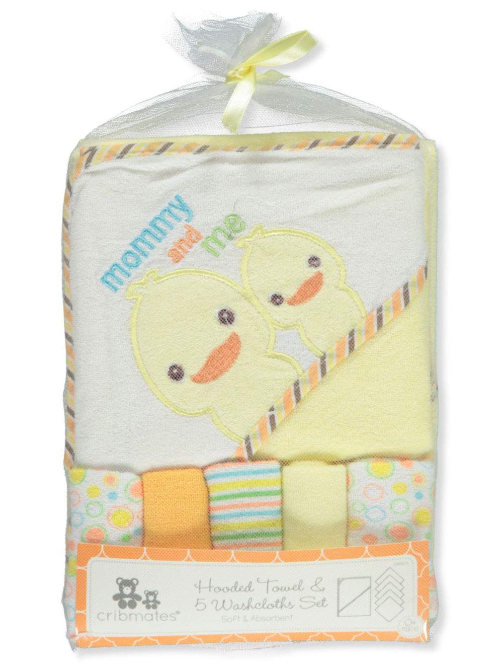 Cribmates Hooded Towel & 5 Washcloths Set