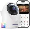 MAMAPRO WiFi Baby Monitor with Camera and Audio - 2K Color Night Vision, WiFi Video Baby Monitor - 355 Pan/70Tilt, AI Motion/Cry