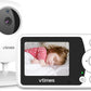 Vtimes Baby Monitor With Camera And Audio, Video Baby Monitor No Wifi Night Vision, 2.4' Lcd Screen Portable Baby Camera Vox Te