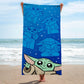 Jay Franco Star Wars The Mandalorian Kids Bath Pool Beach Towel - Super Soft & Absorbent Grogu, Baby Yoda 100% Cotton Towel, Mea