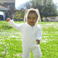 Agqt Baby Girls Bunny Costume 1St Easter Outfit Onesie Halloween Animal Clothes One Piece Romper Rabbit Ear Hoodie White Size 12